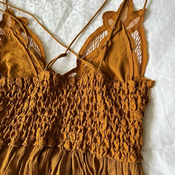 Free People Strappy High Low Ruffle Hem Fit & Flare Dress - Picture 9 of 11